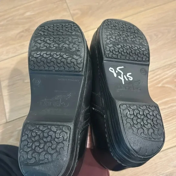 Dansko Professional Black Cabrio leather clogs women size 39 - Picture 6 of 10